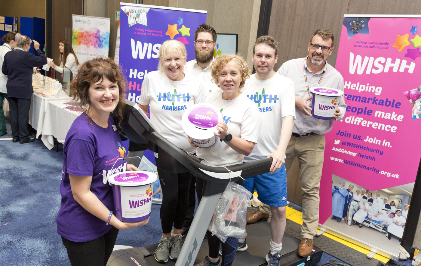 WISHH team fundraise with HUTH Harriers at Health Expo