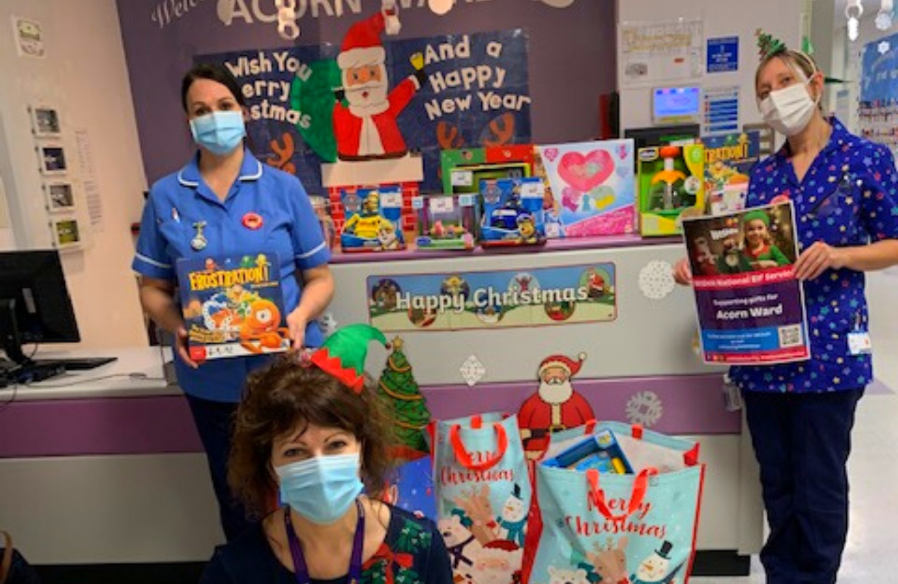 WISHH Charity delivers presents to the Acorn Ward