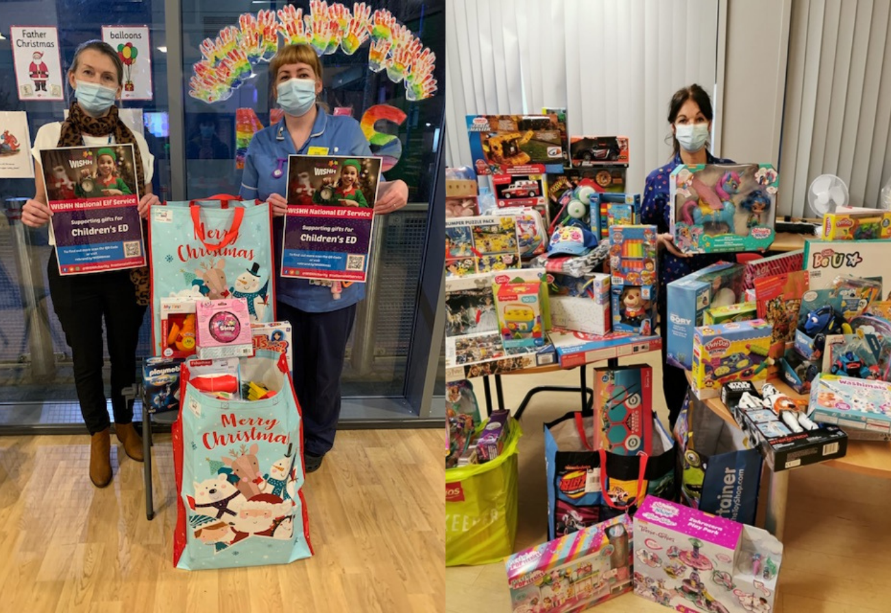 Children's wards staff accept gifts