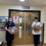 Staff receive hampers