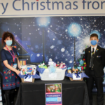 Kingswood Academy hand over hampers for staff