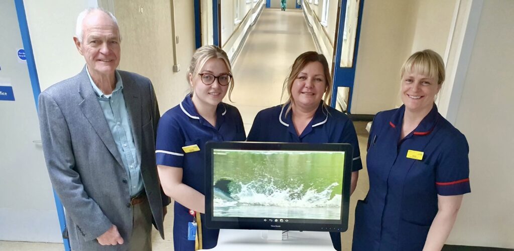 Karen Harrison, Geoff Branton and nurses with RITA
